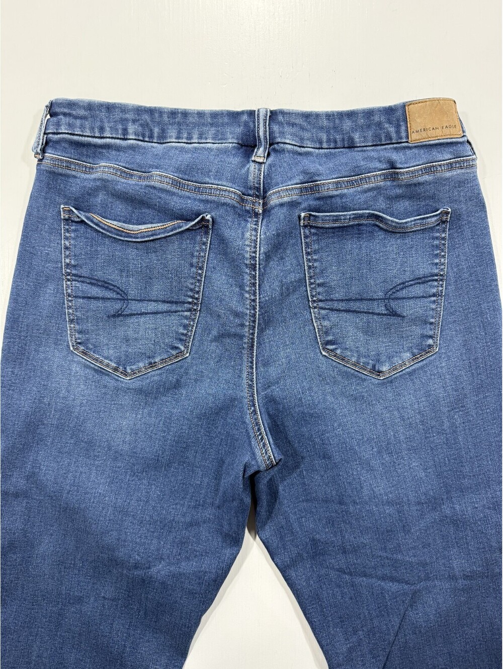 American Eagle Curvy High-Rise Jegging Crop Womens 14 Short Blue Jeans - Picture 7 of 10